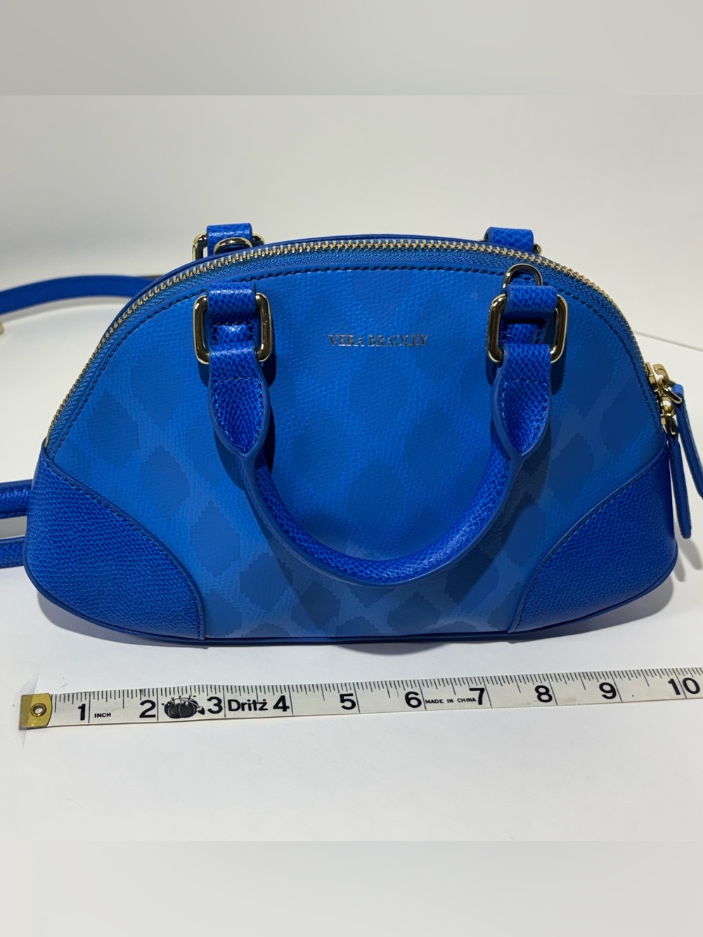 Vera Bradley Angled Bowler in Blue